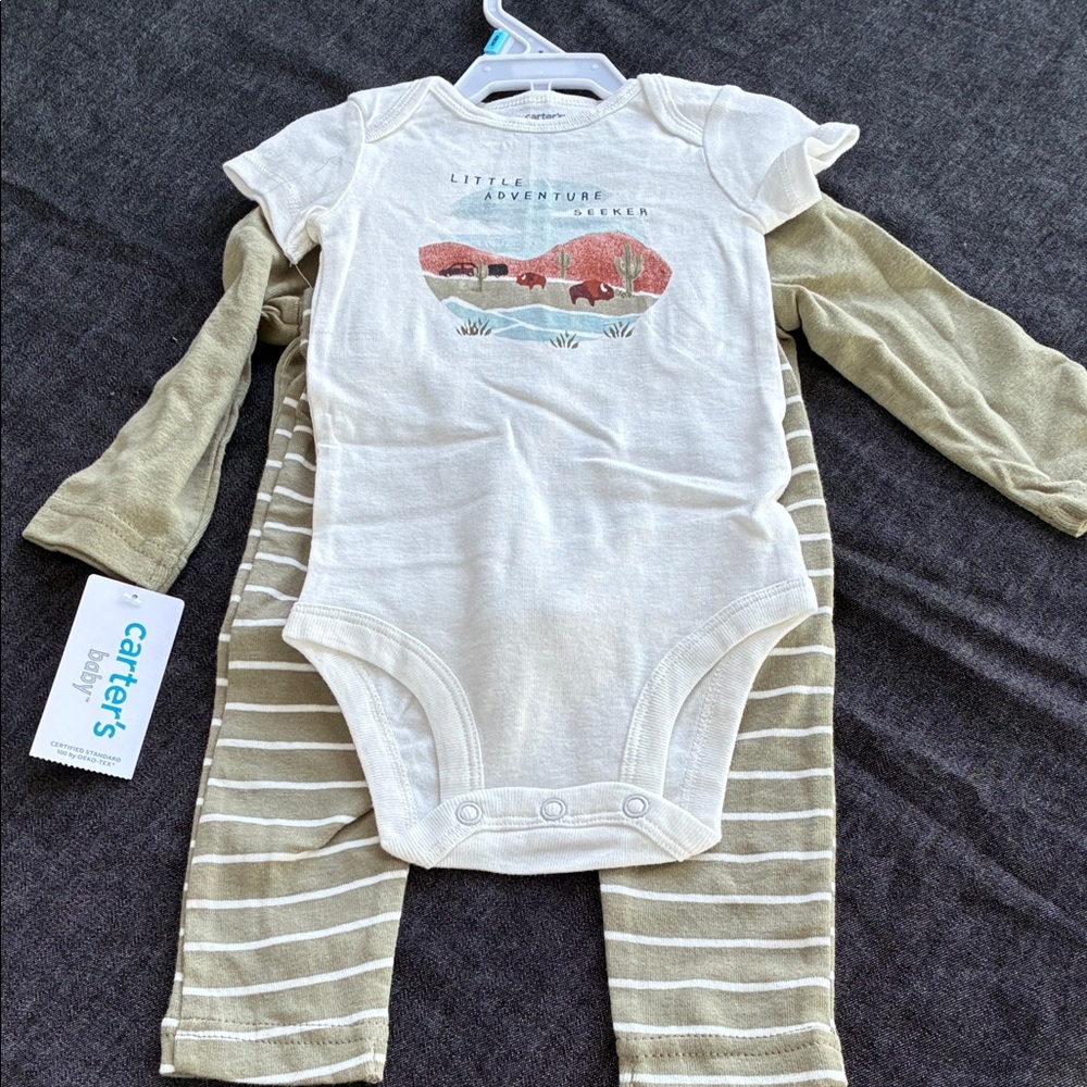 Carter's Baby Cream One-Piece Bodysuit - Little Adventure